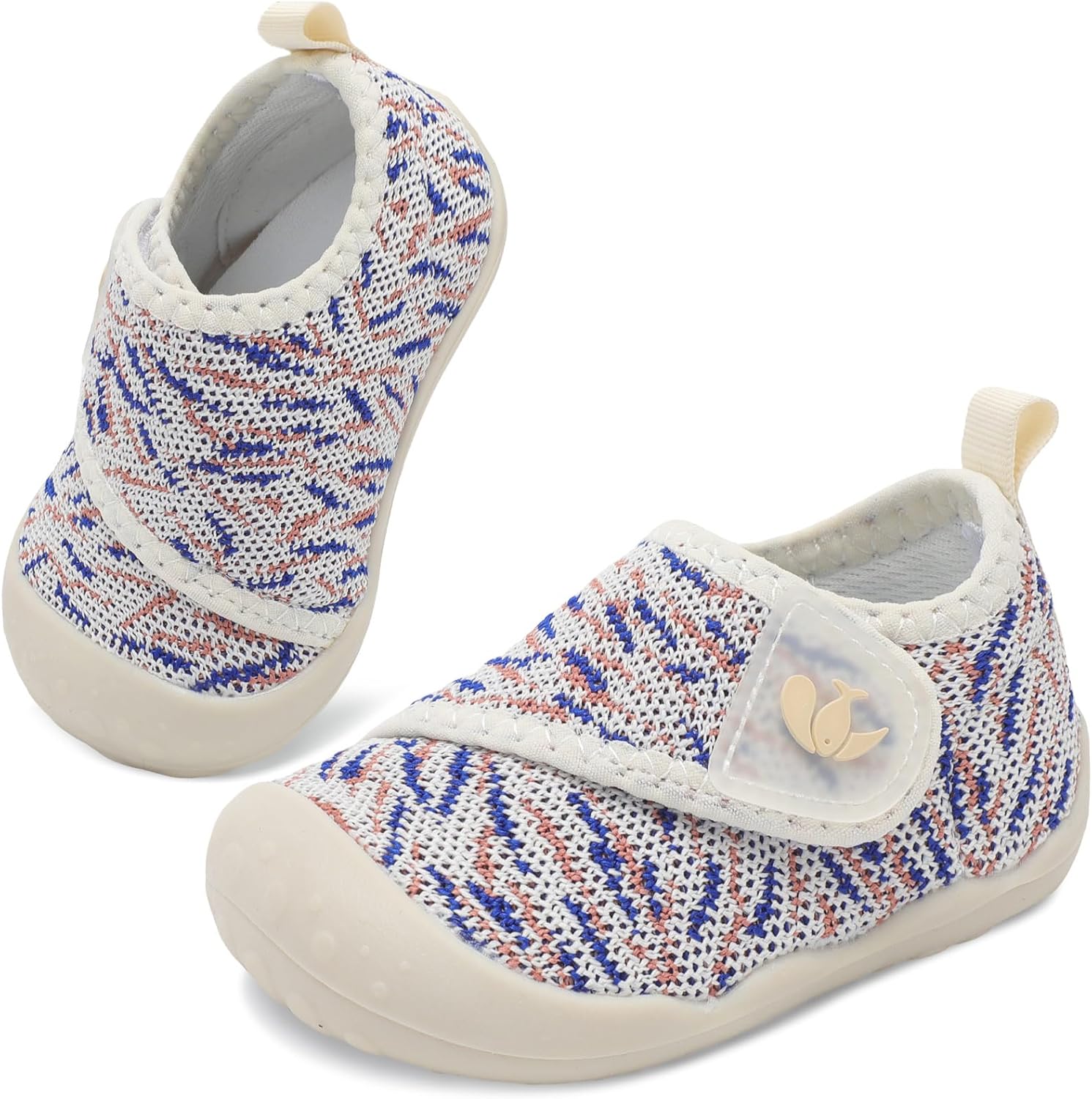 FEETCITY Baby First Walking Shoes Wide Baby Shoes Infant Sneakers Newborn Crib Shoe Barefoot