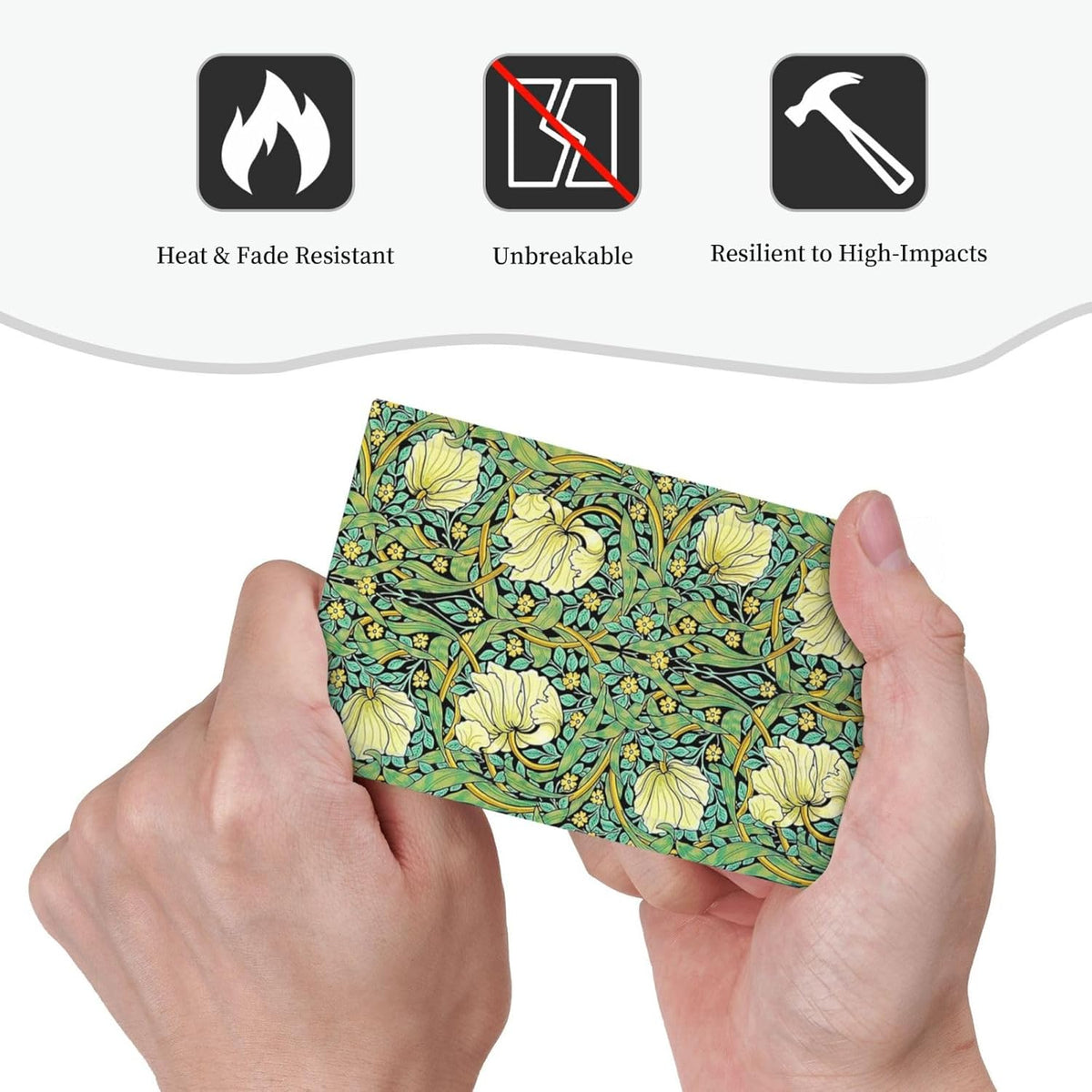 Light Switch Cover Plate William Morris Vintage Floral Yellow Flowers Green Leaf 1 Gang No Device