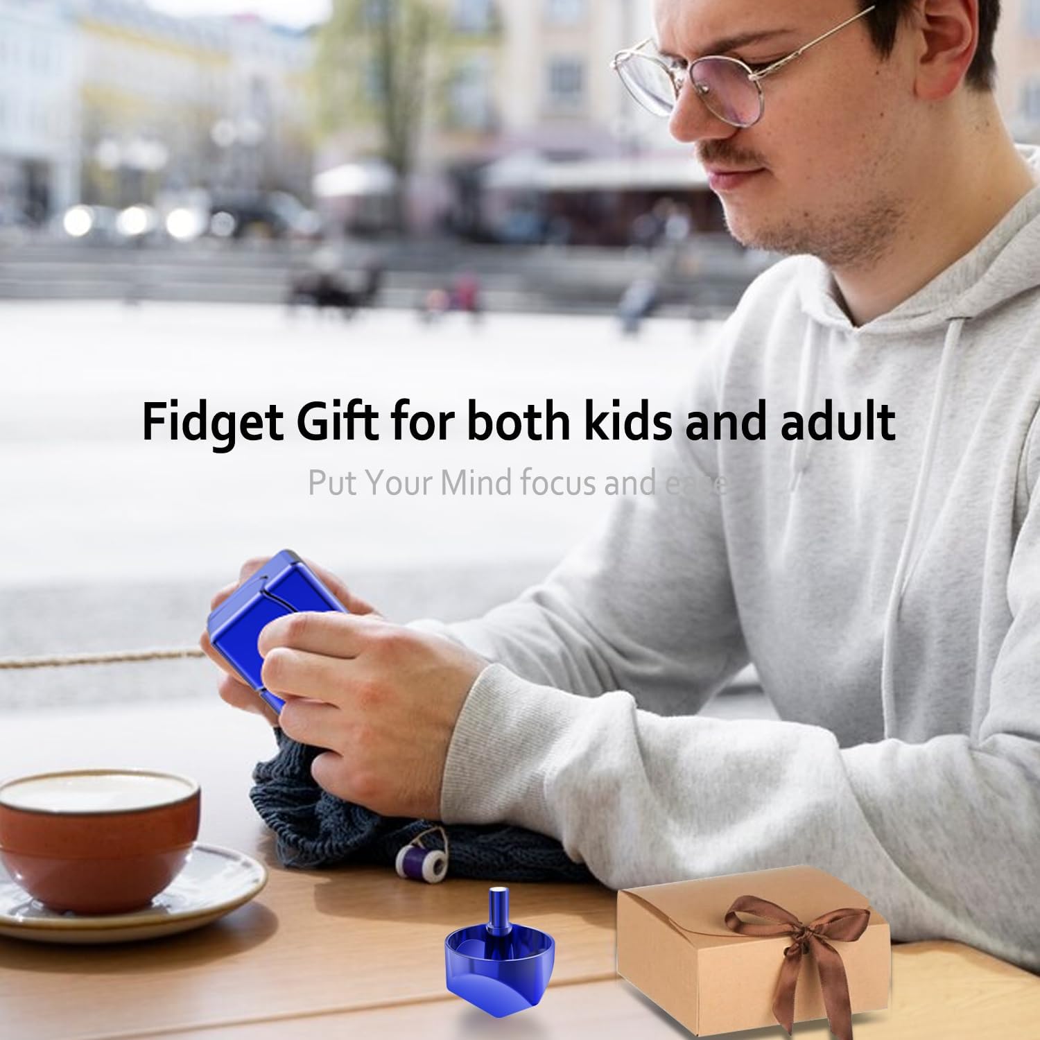Infinity Gear Fidget Spinner Toy, 2-in-1 Transforming Fidget for Kids and Adults, Stress Relief Toy