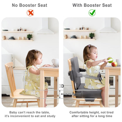 TOTIDYH Toddler Booster Seat for Dining Table,Kitchen Chair Booster Cushion