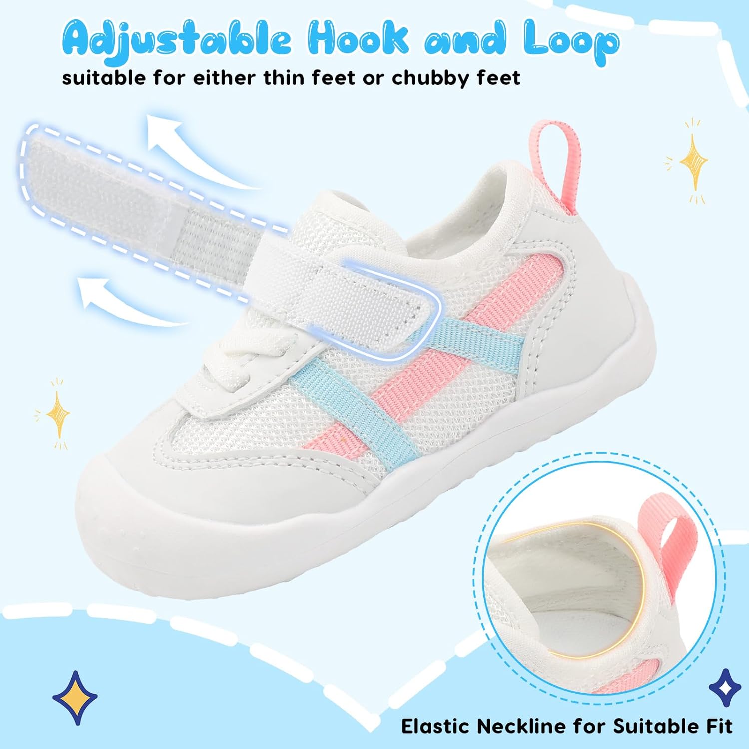 Scurtain Baby Shoes Boy Girl First Walking Shoe Infant Crib Breathable Sneakers Lightweight
