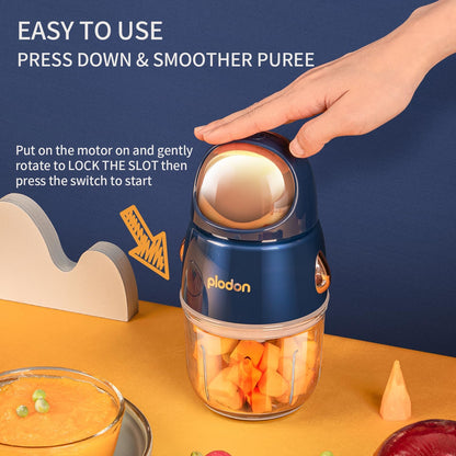 Baby Food Maker Mini Cute and Small Food Processor Puree Blender Grinder Chopper 300ml Cup Glass