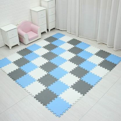 MQIAOHAM® 18 Pieces Puzzle Play Mats, Soft Baby Play Mat, Kids Interlocking Foam Floor Tiles
