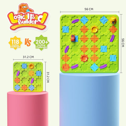 Brain Stem Activity Logic Kits, Board Teaser Games & Puzzles Toys with 200+ Challenges, 4