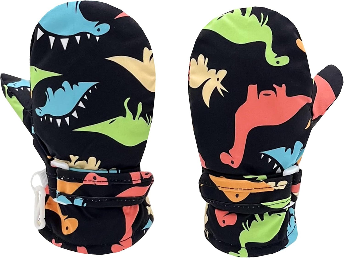 Toddler Gloves Kids Mittens Winter Warm Lined Fleece Gloves Waterproof Snow Baby Mitten for Boys