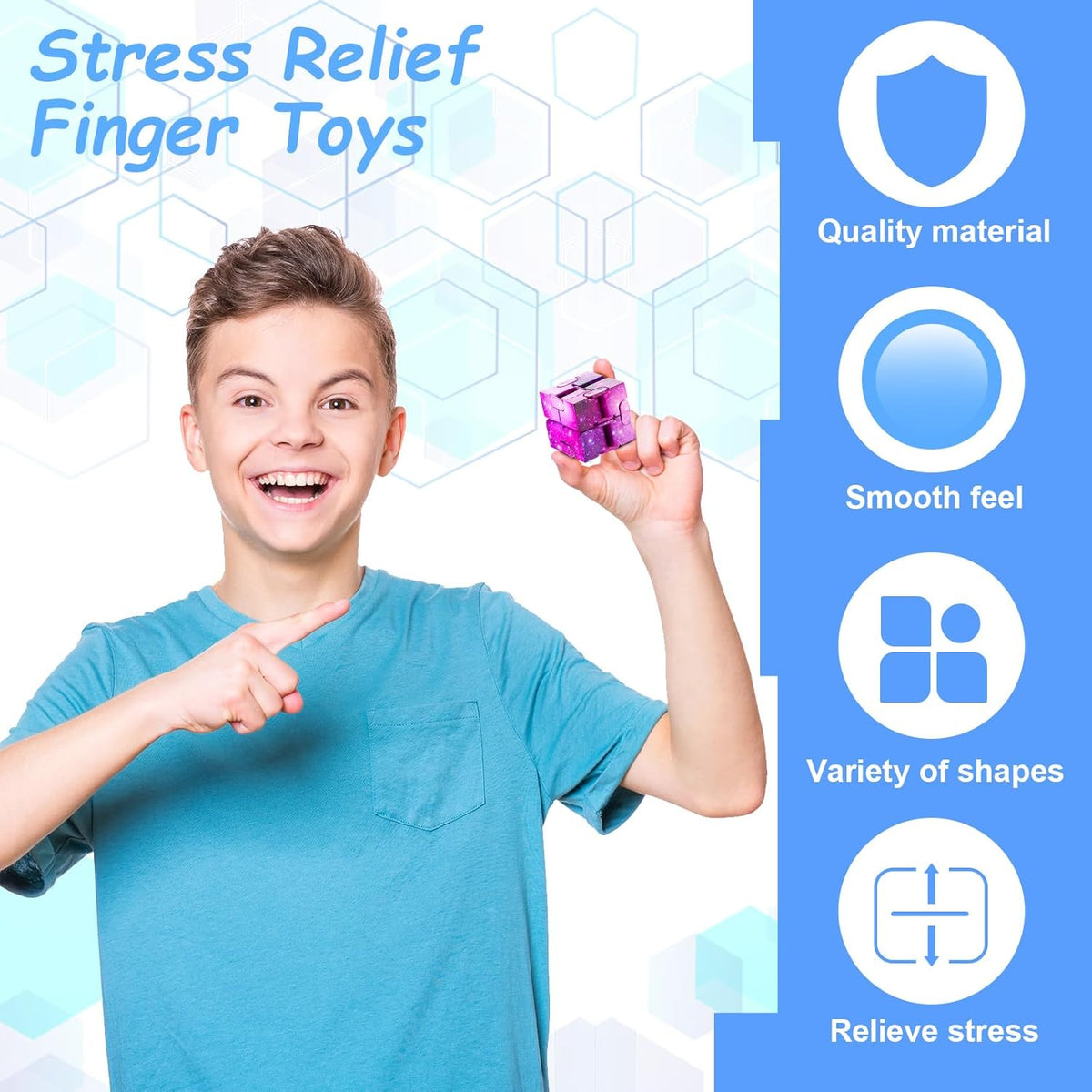 Galaxy Infinity Space Astronaut Infinity Toy Stress and Anxiety Relief Cool Hand Mini Kill Time