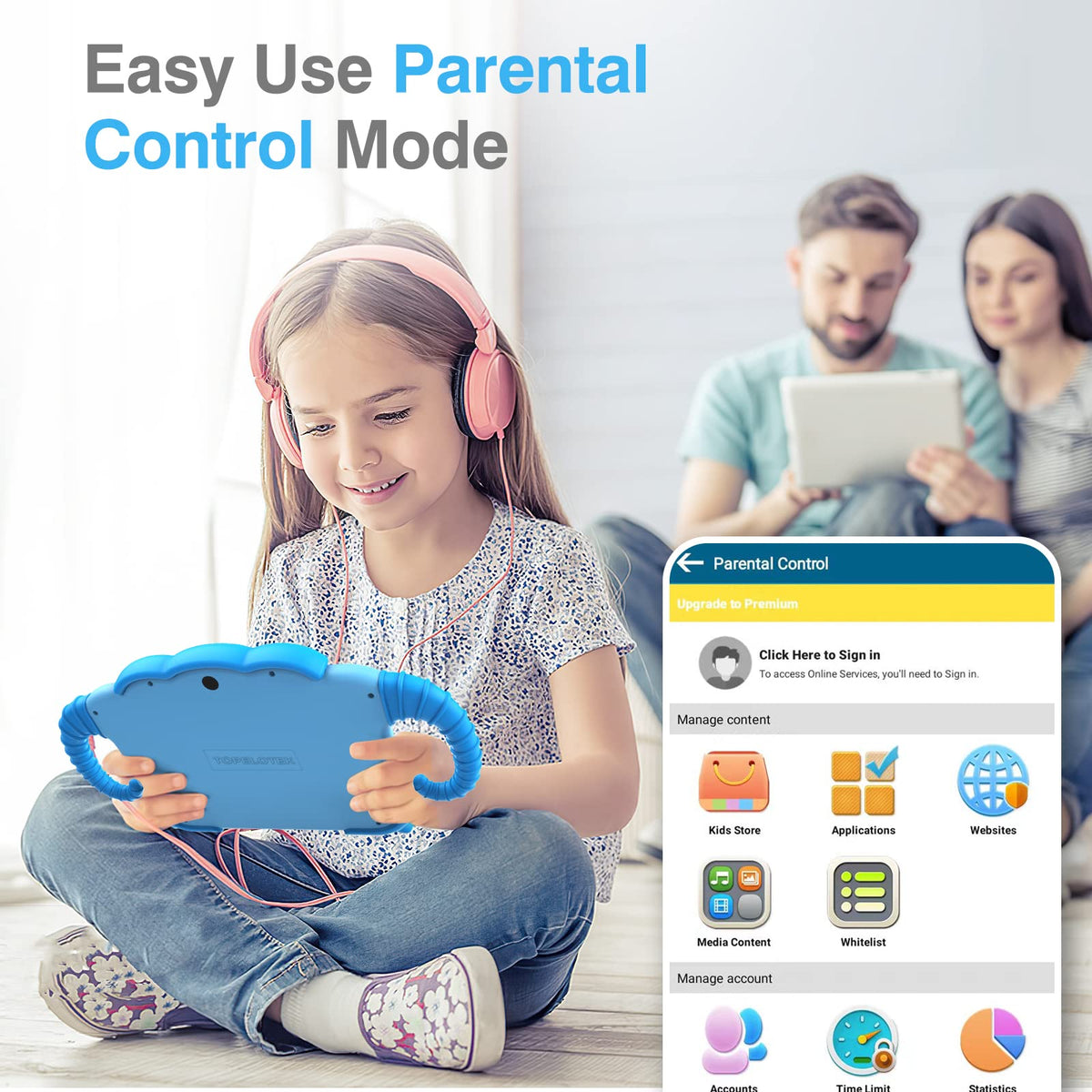 Tablet for Kids 7IN Kids Tablet for Toddlers 32GB Toddler Tablet for Children Android Kids Learning