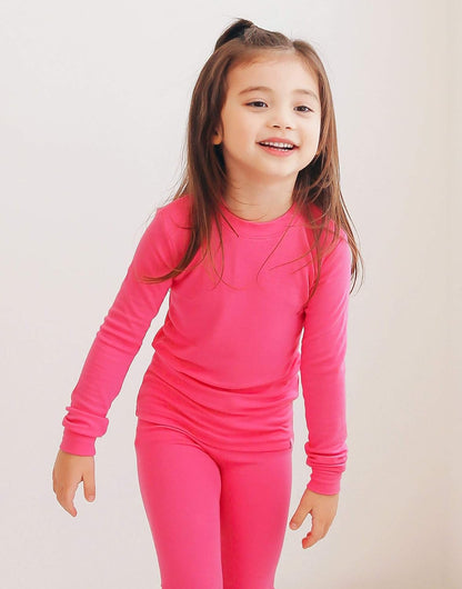 VAENAIT 6M-12Y Toddler Toddler Kids Toddler Girls Boys Soft Comfy Modal Tencel Solid Raglan