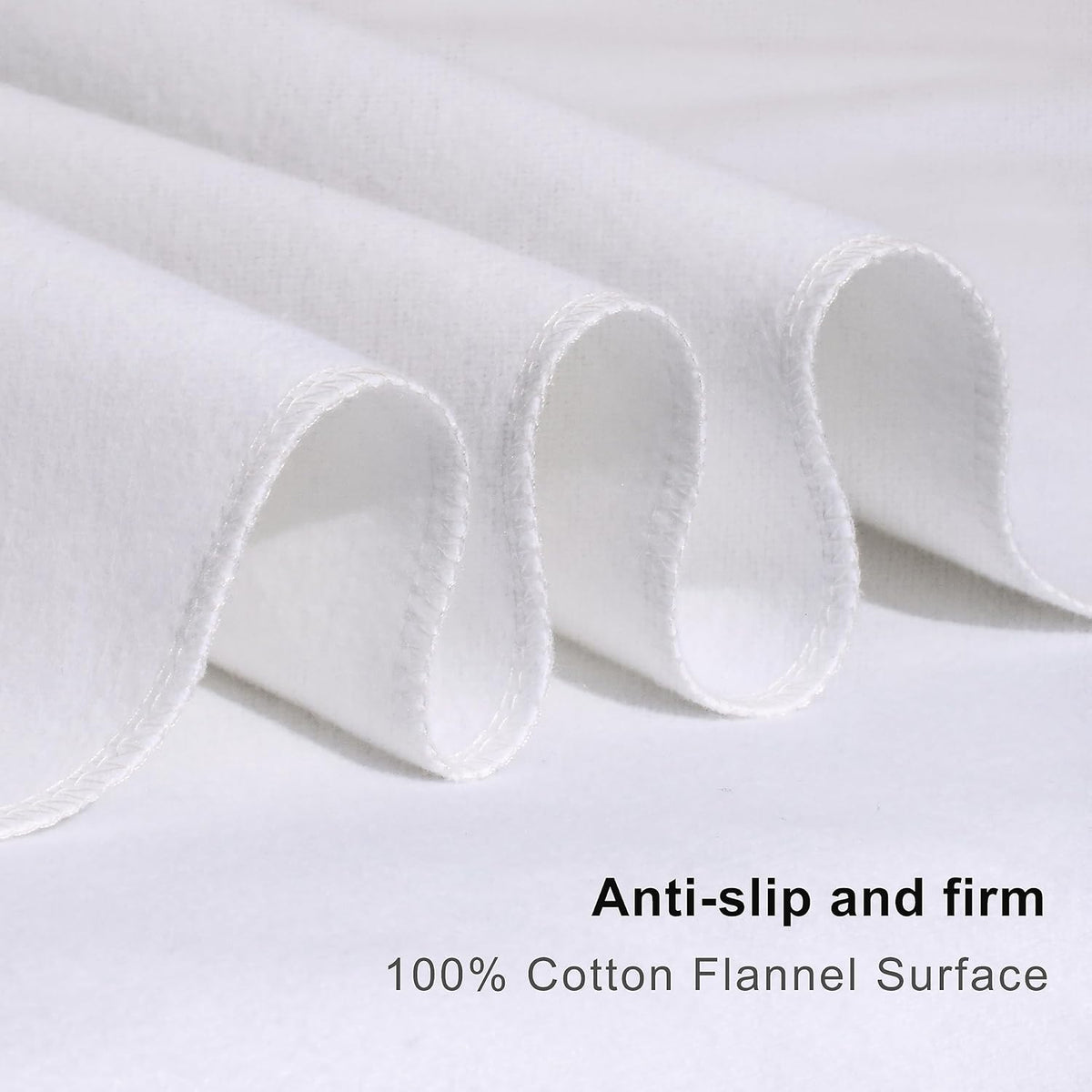 Flannel Crib Protector Pad，100％ Waterproof Mattress Protector Pad, One Size, 27" X 39", 2Pack