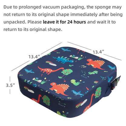 Eiury Toddler Booster Seat for Dining Table, Portable Kids Booster Seat with Safety Buckles