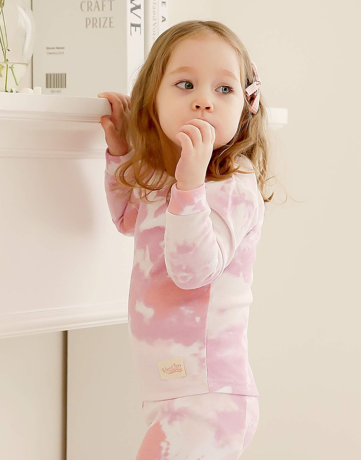 VAENAIT BABY 12M-12Y Toddler Kids Boys Girls 100% Cotton Marbling Tiedye Sung Fit Sleepwear Pajamas