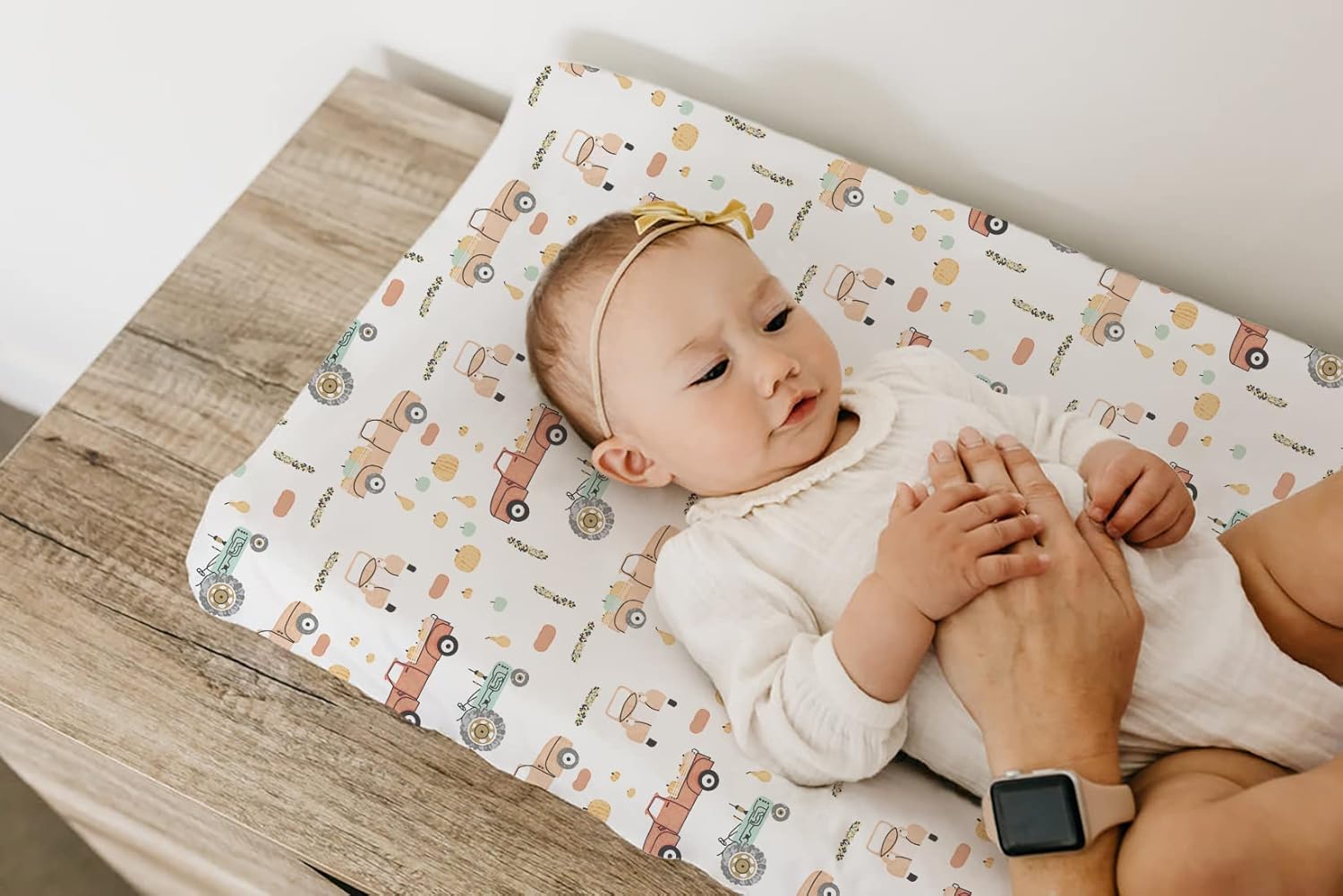 TotAha Premium Stretchy Changing Pad Cover for Baby Girl Boy, Hypoallergenic, Buttery Soft, Silky