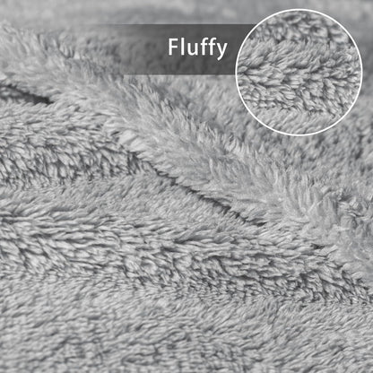 Exclusivo Mezcla King Size Flannel Fleece Blanket, Super Soft Velvet Plush Bed Blanket, Fuzzy Cozy