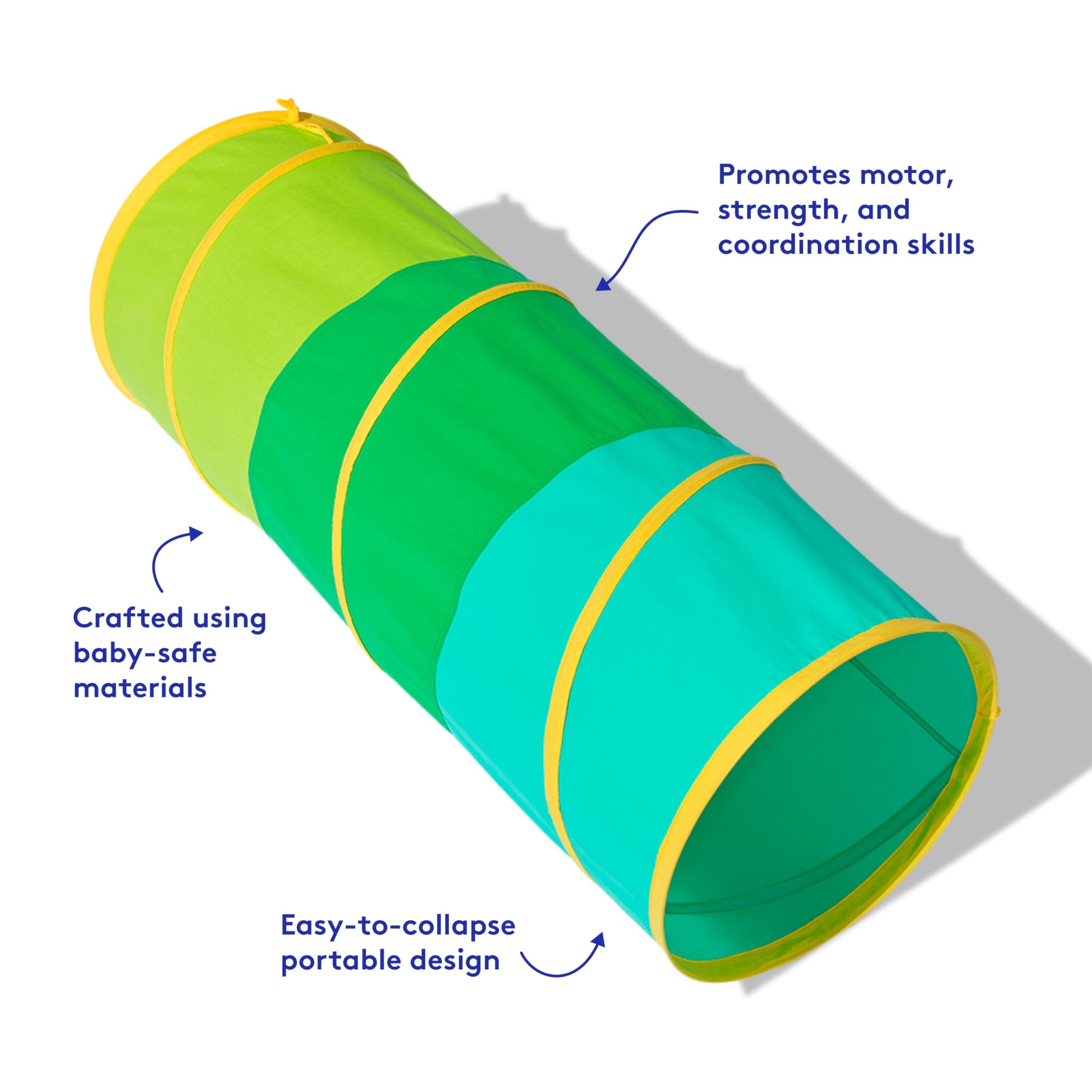 LOVEVERY | The Organic Cotton Play Tunnel | Pop-Up & Collapsible Play Tunnel with Organic Cotton