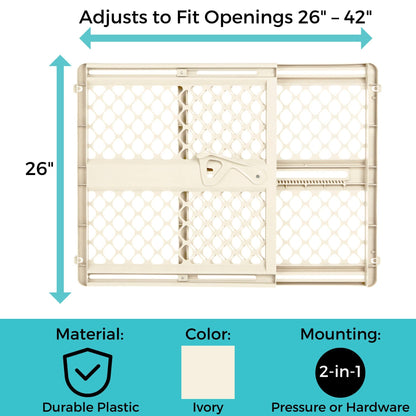 Toddleroo by North States - Supergate Ergo Baby Gate: Plastic Baby Gate for Stairs & Doorways