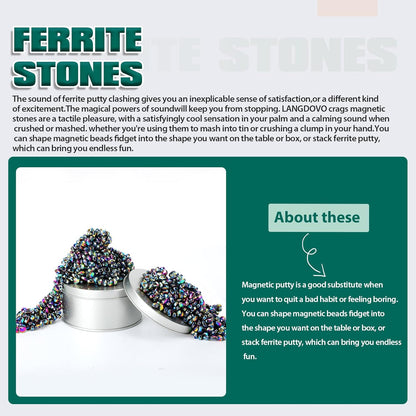 Magnetic Putty Over 1000 Weak Magnetic Beads Fidget Ferrite Putty Crags Magnetic Stones Fun Quiet