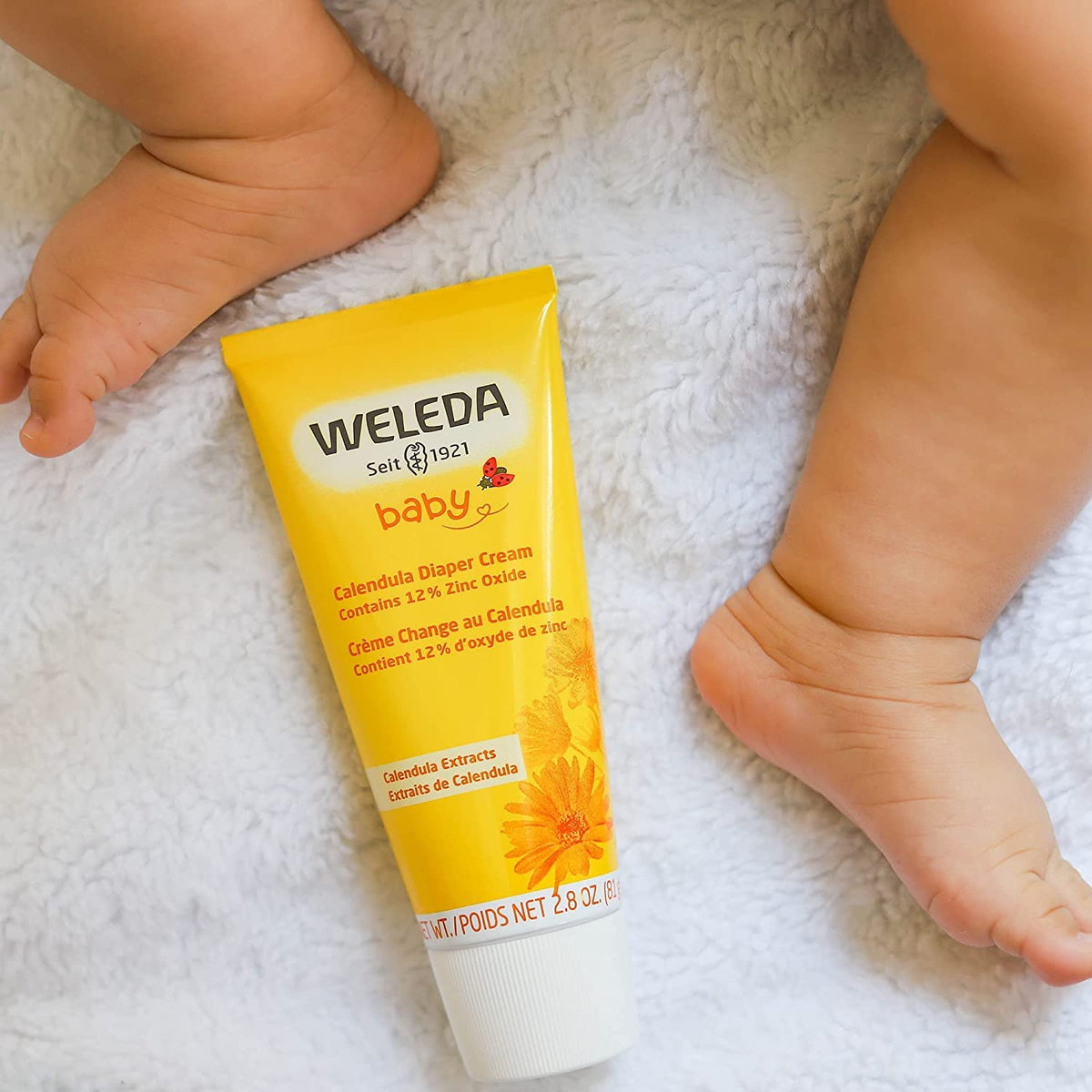 Weleda Baby Calendula Diaper Cream, 2.8 Fluid Ounce (Pack of 3), Plant Rich Protection with