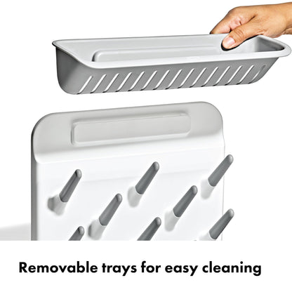 Expandable Drying Rack for Baby Bottles, Saves Counter Space, Fits Newborn and Breastfeeding