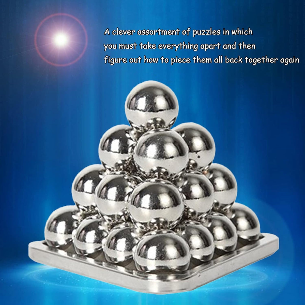 15 pcs IQ Test Puzzle Metal Wire Puzzles Mind Game Educational Toys High Difficulty Brain Teaser
