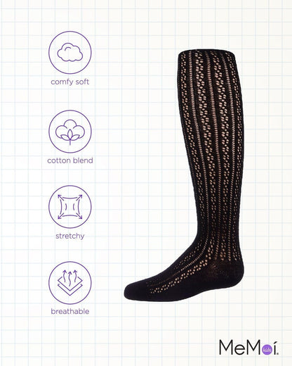 MeMoi Pelerine Stitch Girl's Cotton Blend Tights