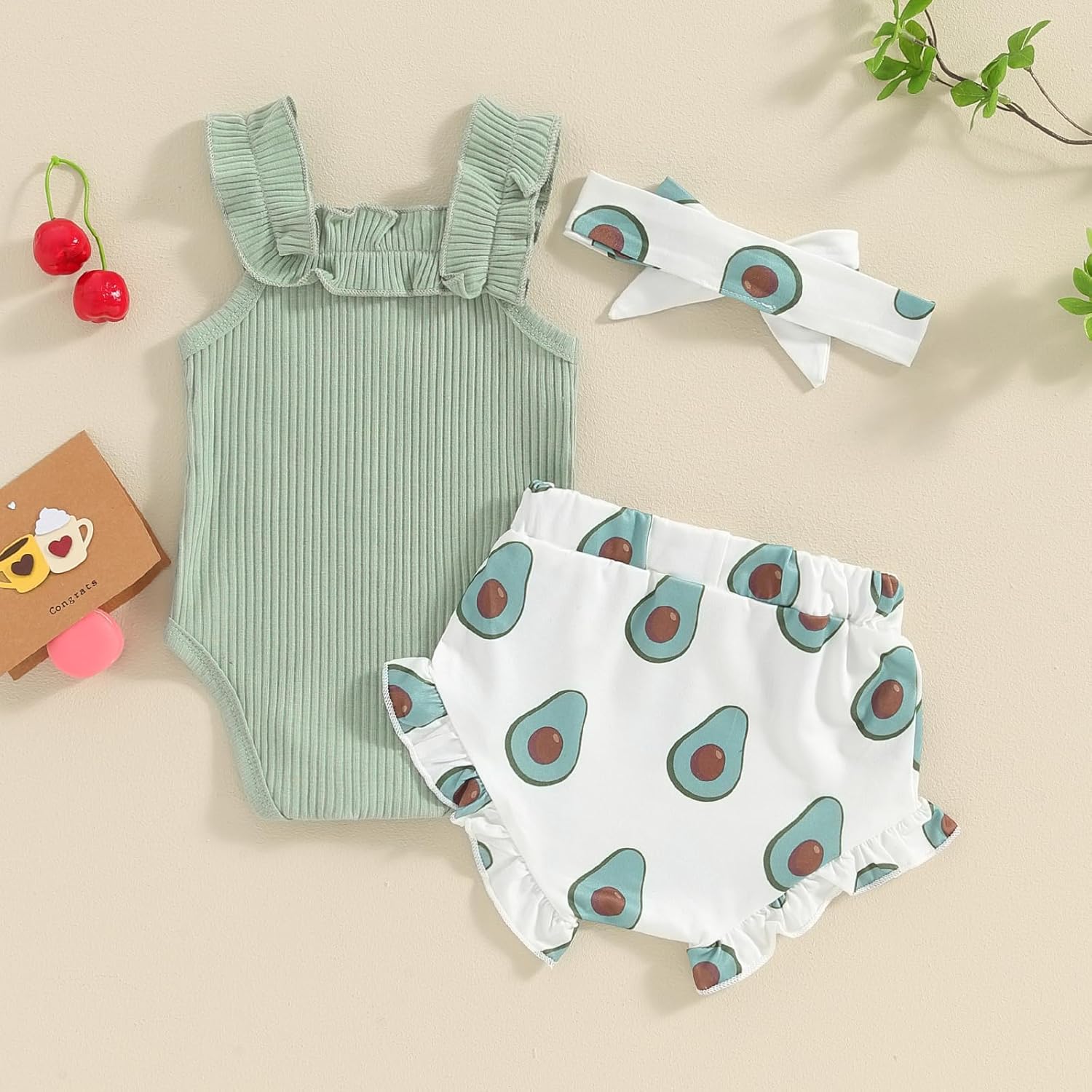 fhutpw Baby Girl Clothes Summer Cute Outfits 3 6 12 18 Months Spaghetti Strap Romper & Floarl