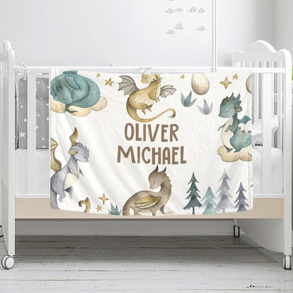 Personalized Baby Blanket, Custom Baby Blanket with Name, Customize Baby Blanket for Baby Girl or