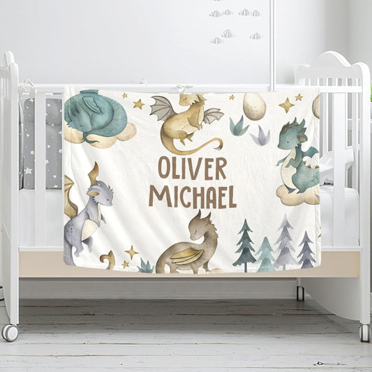Personalized Baby Blanket, Custom Baby Blanket with Name, Customize Baby Blanket for Baby Girl or