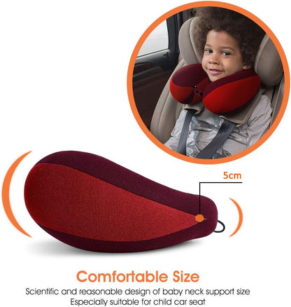 INFANZIA Kids Chin Supporting Travel Neck Pillow, Helps Support Head and Neck, Comfortably Designed