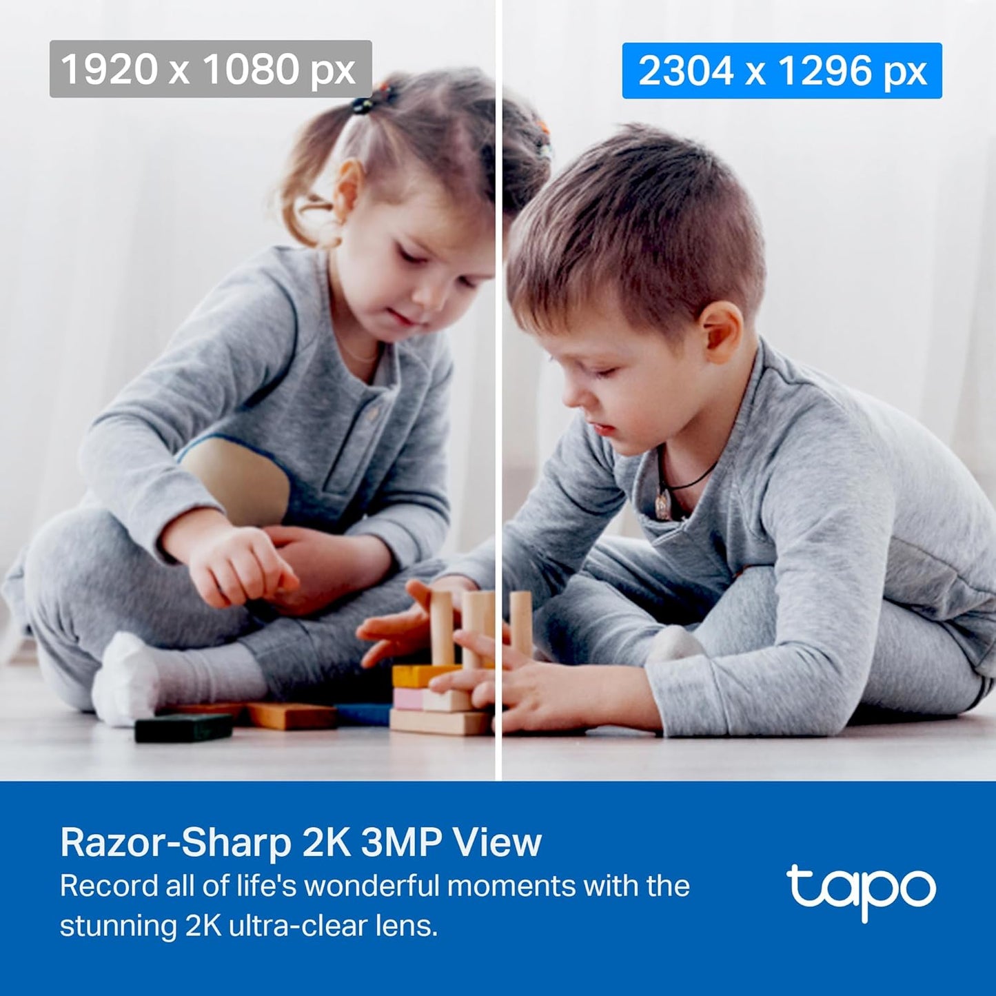 TP-Link Tapo 2K Pan/Tilt Security Camera for Baby Monitor, Dog Camera w/Motion Detection, 2-Way