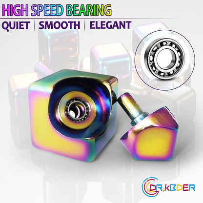 Fidget Spinner Toys Cube Adults, Easter Basket Stuffers for Teens Metal EDC Cool Desk Gadgets