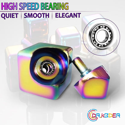 Fidget Spinner Toys Cube Adults, Easter Basket Stuffers for Teens Metal EDC Cool Desk Gadgets