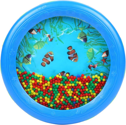 Musfunny Ocean Drum Wave Bead Drum Gentle Sea Sound Music Gift Musical Educational Sea Sound Drum