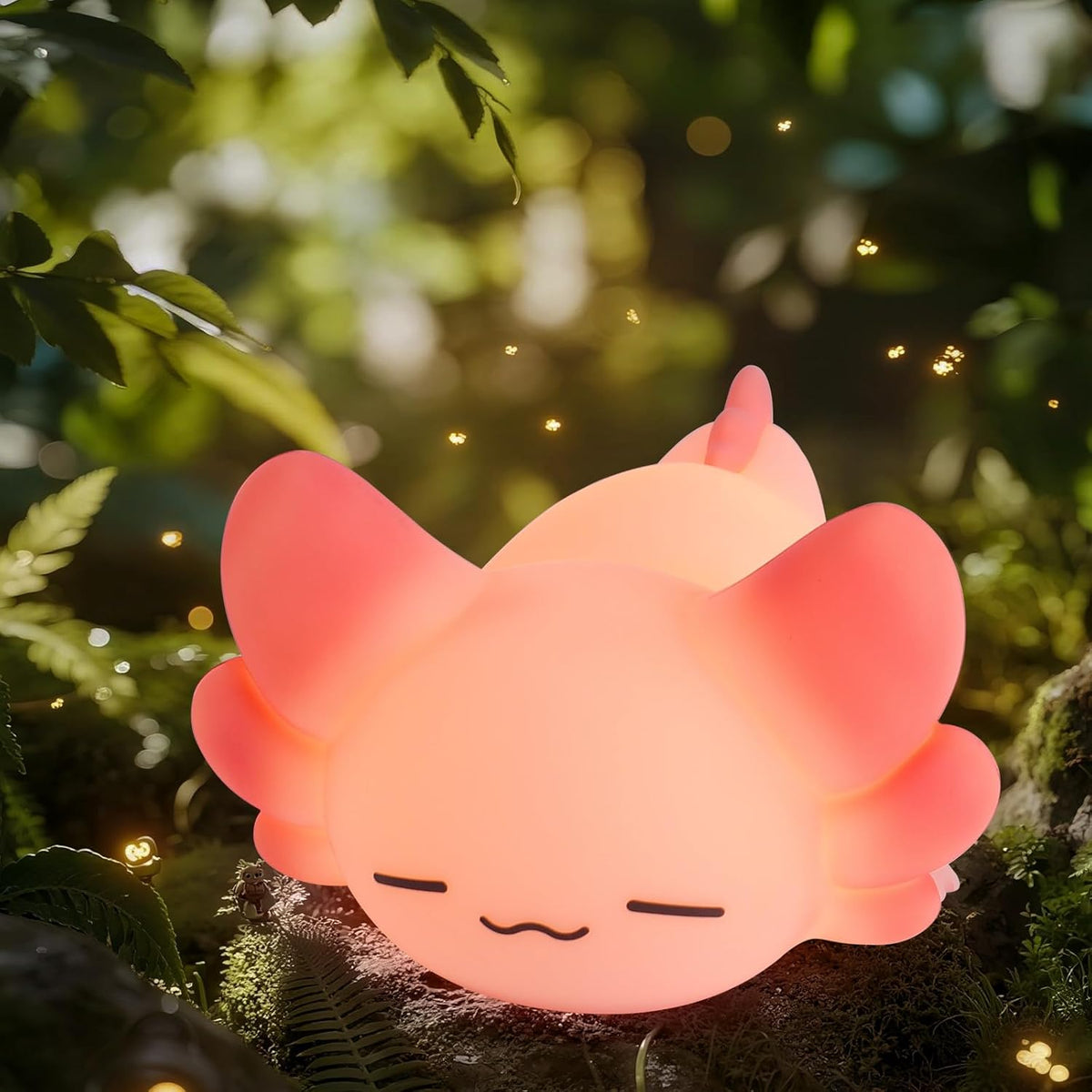 LOVERUIS Axolotl Kids Night Light Axolotls Gifts Night Lights for Kids Colorful Light with 1/3