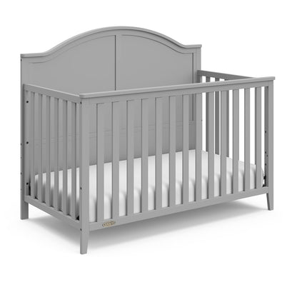Graco Wilfred 5-in-1 Convertible Crib (Pebble Gray) – GREENGUARD Gold Certified, Converts to