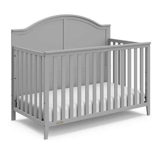 Graco Wilfred 5-in-1 Convertible Crib (Pebble Gray) – GREENGUARD Gold Certified, Converts to