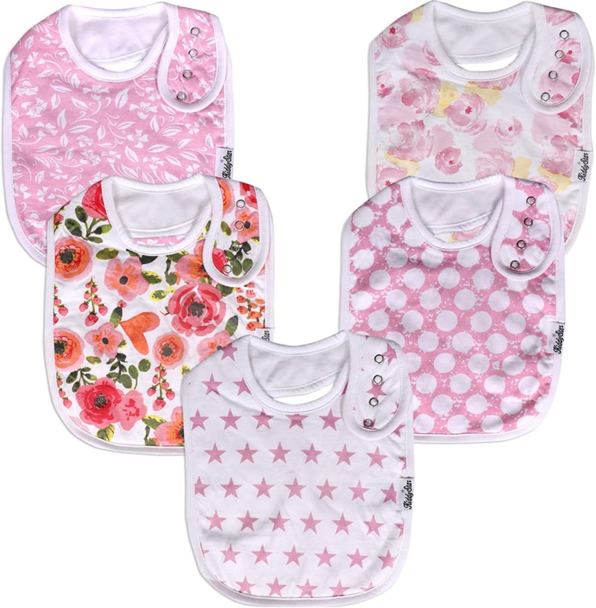 Organic Cotton Baby Bibs – Soft Teething & Drool Bib for Newborns & Toddlers – Hypoallergenic