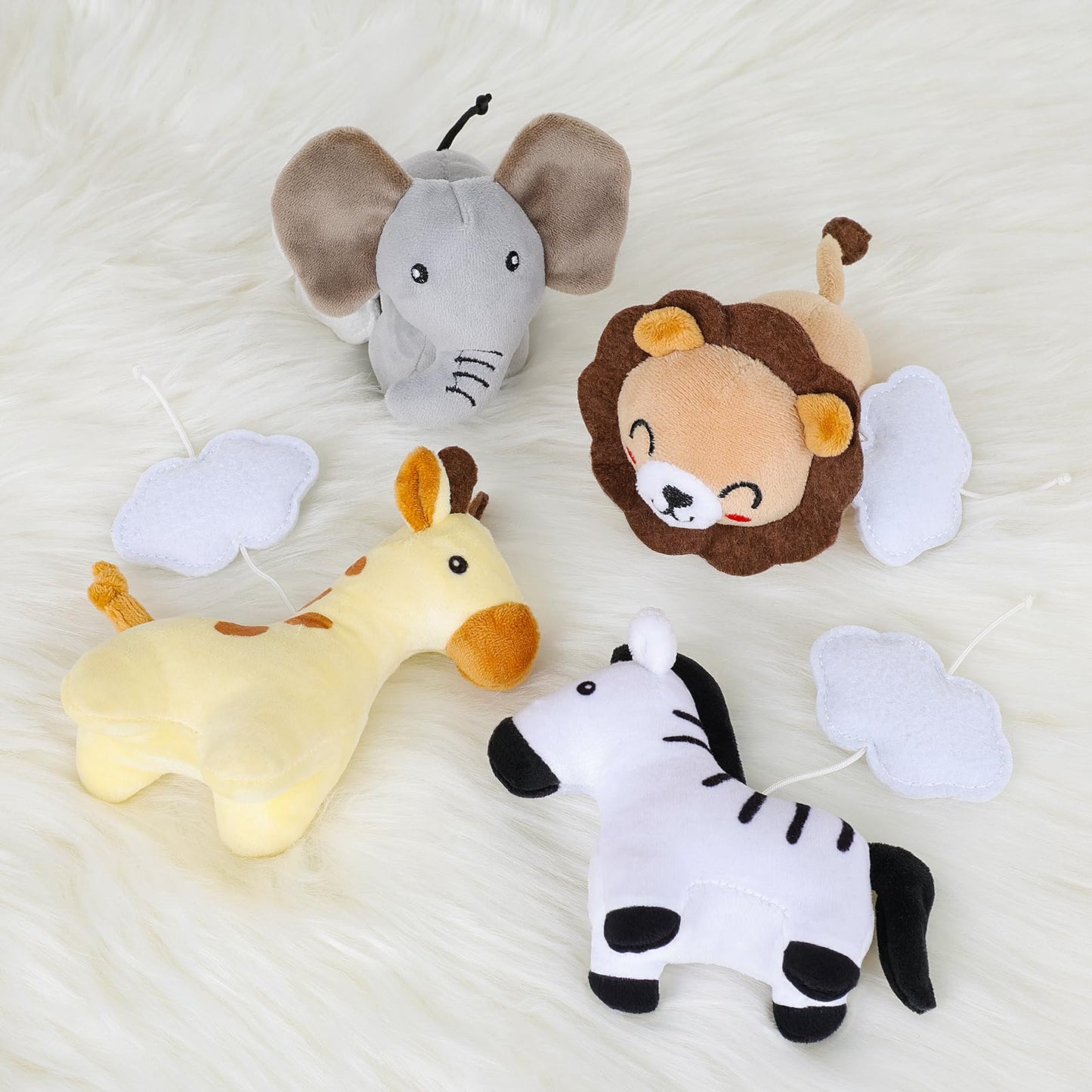 PIIKAGO Animals Crib Mobile for Boys & Girls - Safari Baby Mobile for Crib with Upgraded 3-Mode