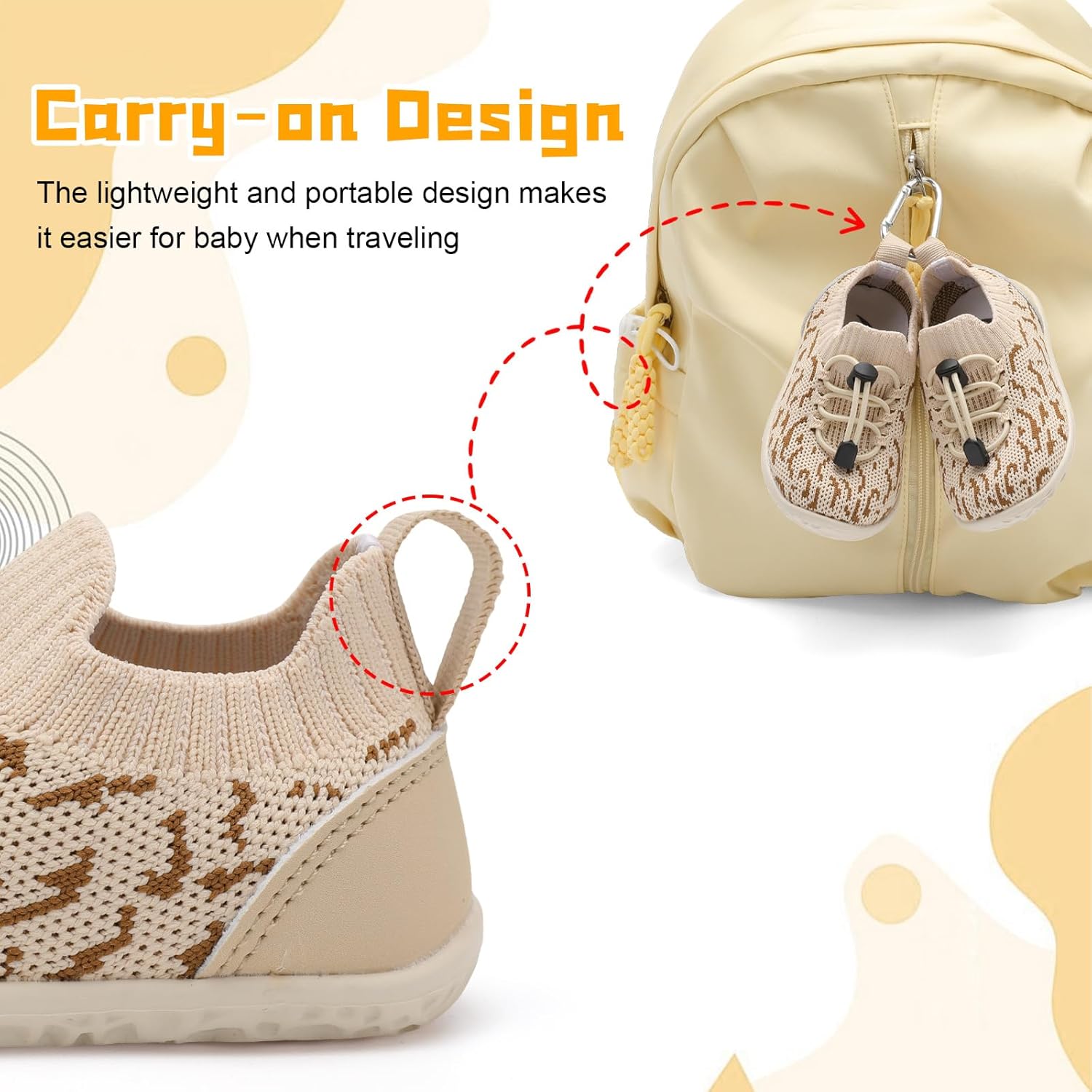 FEETCITY Baby Shoes Boys Girls First Walking Shoes Lightweight Infant Sneakers Slip On Shoe