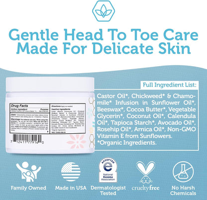 Era Organics Healing Ointment for Babies - USDA Certified Organic Natural Moisturizer Gentle on