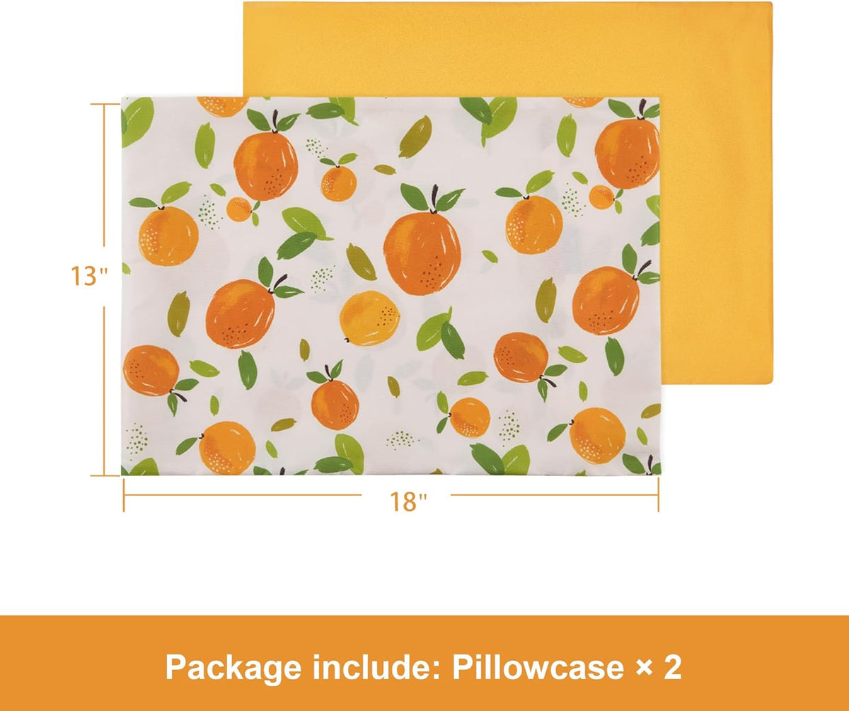 TILLYOU Toddler Pillowcases 13 x 18 Travel Pillow Case 2 Pack, Kids Pillowcases Machine Washable