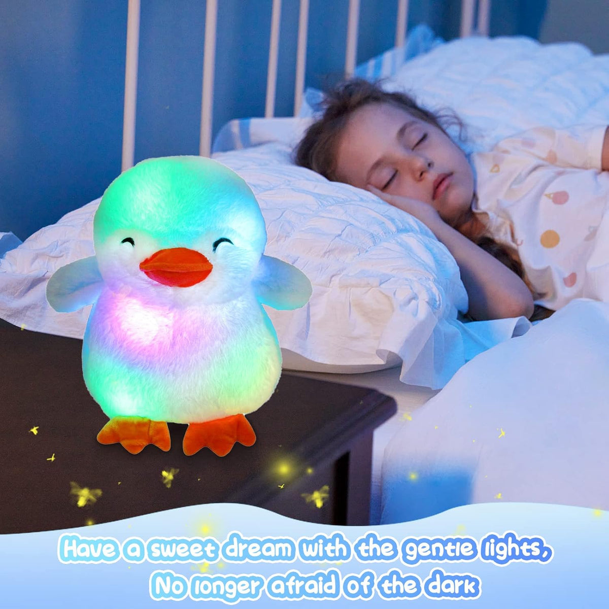Glow Guards Light up Penguin Stuffed Animal Snuggle Soft Plush Toy with LED Night Lights Glow