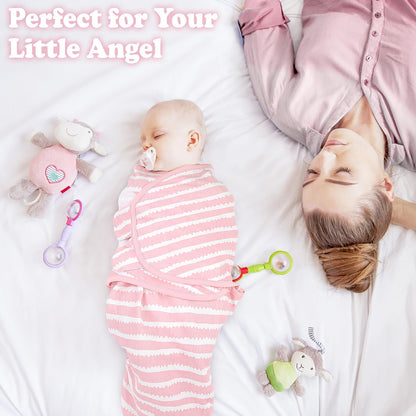 Bublo Baby Organic Swaddles for Newborns – Zipper Swaddles 0-3 Months, 3-Pack – Infant Sleep Sack