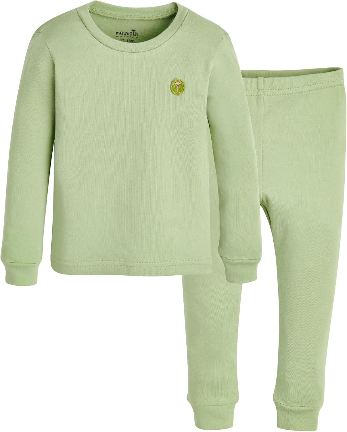 moimoln 6M-8Y Modal Cotton Solid Soft Breathable Baby Toddler Boys Girls Snug fit Pjs Long Sleeve