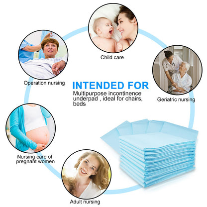 Zdolmy Baby Disposable Changing Pad, 20Pack Soft Waterproof Mat, Portable Diaper Changing Table &