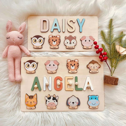 Personalized Name Puzzle for Kids, Personalized Baby Gifts Custom Name Puzzles for Toddlers 1-3