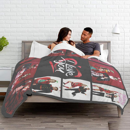 Custom Photo Blankets with Text, I Love You Halloween Decoration Gifts for Girlfriend Boyfriend