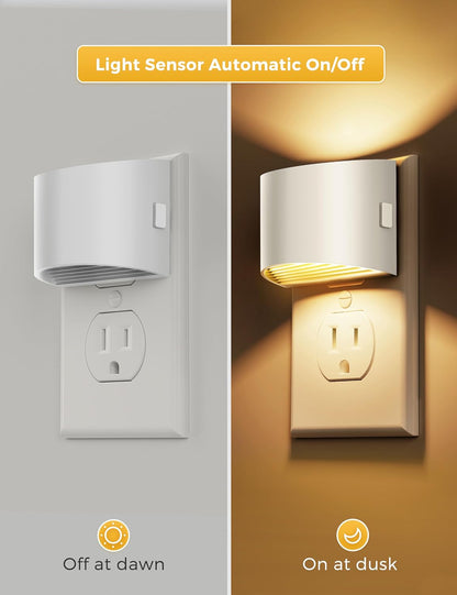 L LOHAS LED Night Lights Plug into Wall, Dimmable Night Light with 3 Level Brightness, 3000K Soft