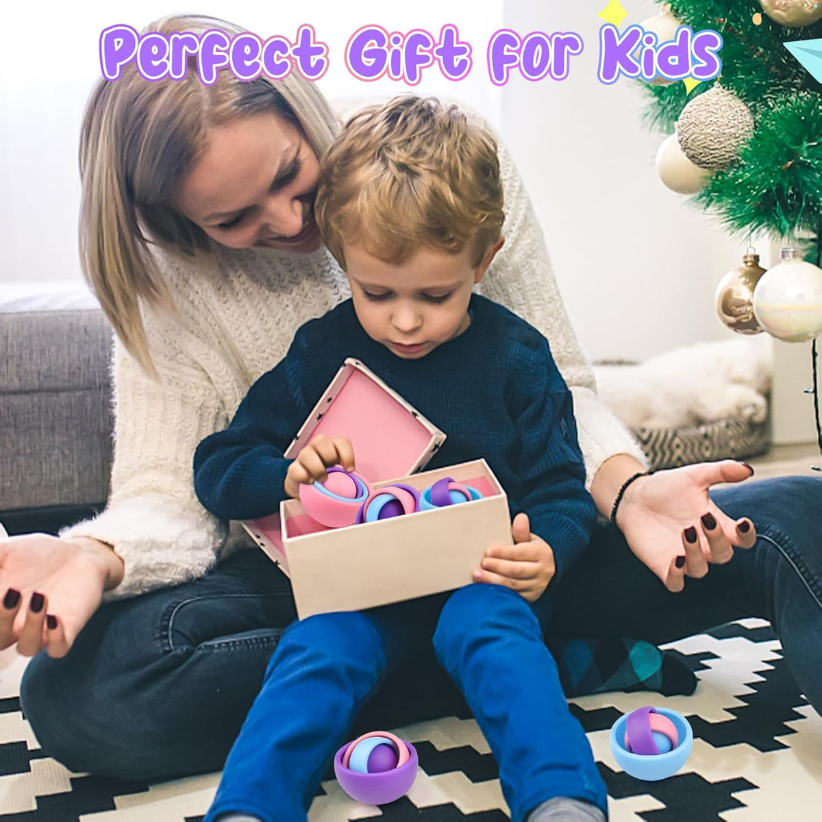 Fidget Toys Adults, Sensory Toys for Kids, Gift for Boys Girls Teens Halloween New Year Party