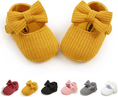 Baby Shoes Mary Jane Flats Non Slip Soft Sole Infant Toddler Sneakers First Walkers Party Christmas