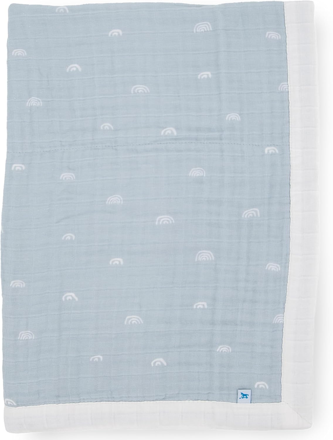Little Unicorn Newborn Receiving Quilt | Ultra- Soft, Multi-Layered Muslin Fabric | Gift for